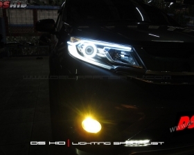 DS HID 6000K + Angel Eyes + LED Strip ( Headlamp )
DS HID 3000K ( Foglamp )