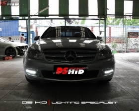 DS HID 6000K + DRL C Class W204