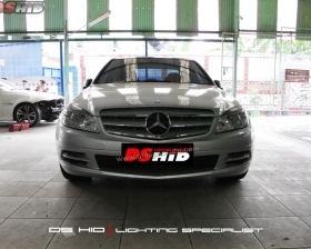 DS HID 6000K + DRL C Class W204