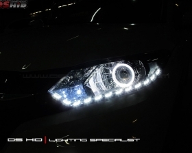 DS Projector Bixenon + DS HID 6000K + Angel Eyes + LED Strip ( Headlamp )
DS HID 6000K ( Foglamp )