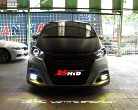 DS Projector Bixenon + DS HID 6000K + Angel Eyes ( Headlamp )
DS HID 3000K ( Foglamp )