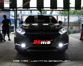 DS Projector Bixenon + DS HID 6000K + Angel Eyes + LED Strip ( Headlamp )
DS HID 6000K + DRL Honda HRV ( Foglamp )