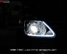 DS Projector Bixenon + DS HID 6000K + LED Strip ( Headlamp )
DS HID 6000K ( Foglamp )