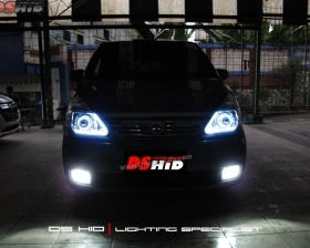 DS Projector Bixenon + DS HID 6000K + LED Strip ( Headlamp )
DS HID 6000K ( Foglamp )