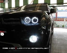 Angel Eyes LED + Blackhousing ( Headlamp )
DS HID 6000K ( Foglamp )