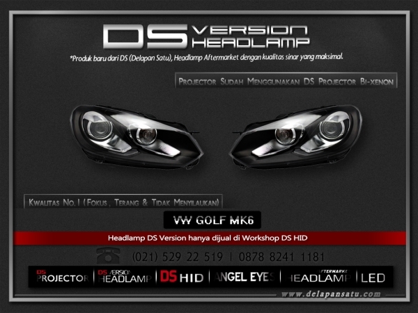 DS Headlamp - VW Golf MK6